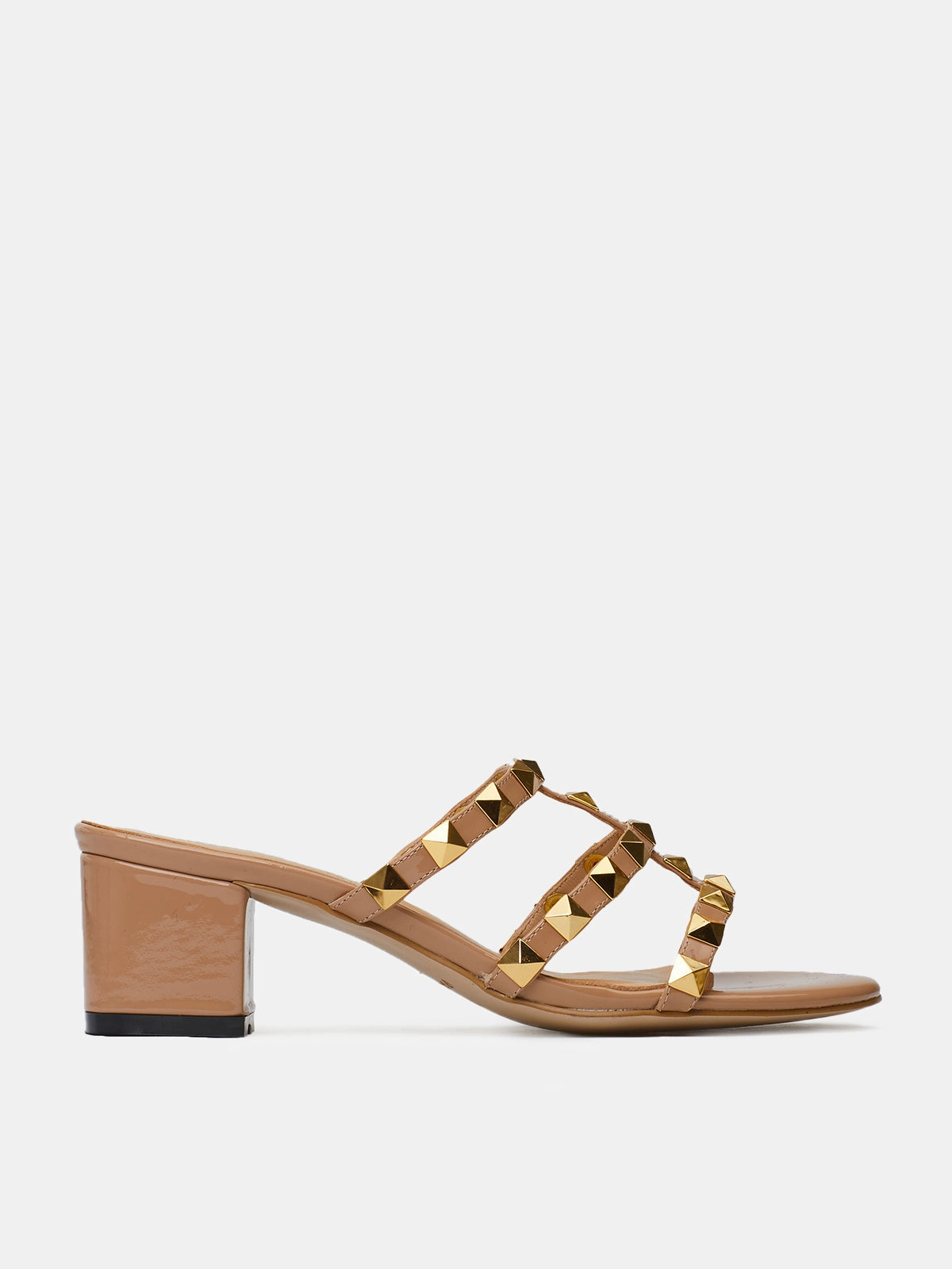 Dion Studded Slide Sandals Loafers High Heels