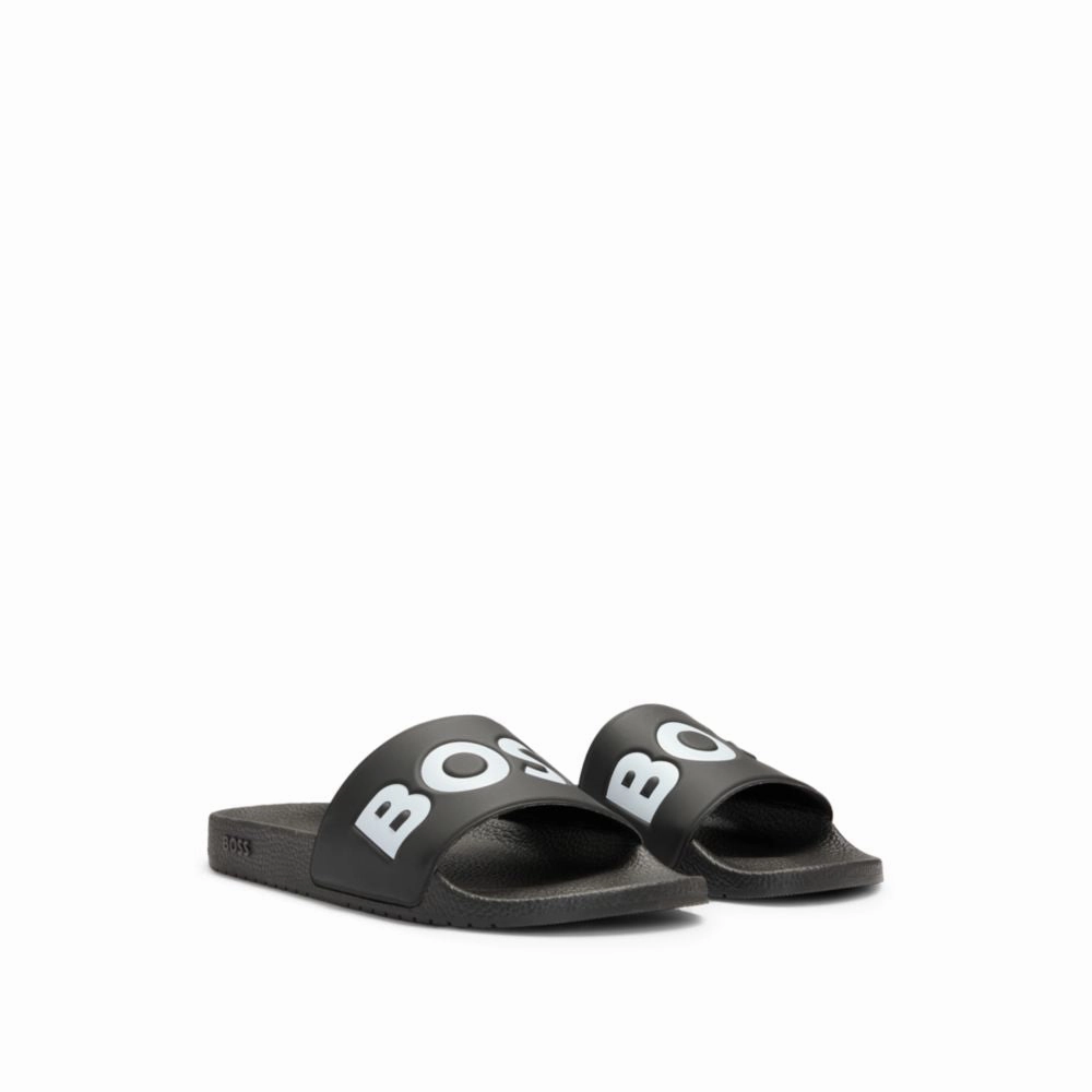 Italian-made slides with large logo detail Skeleton Slides