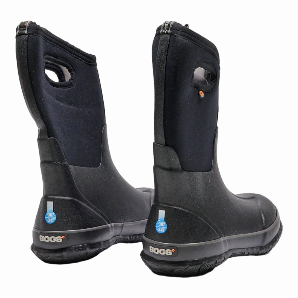 BOGS Snow Boots Black Synthetic Girls UK 2 Spikes For Snow Boots