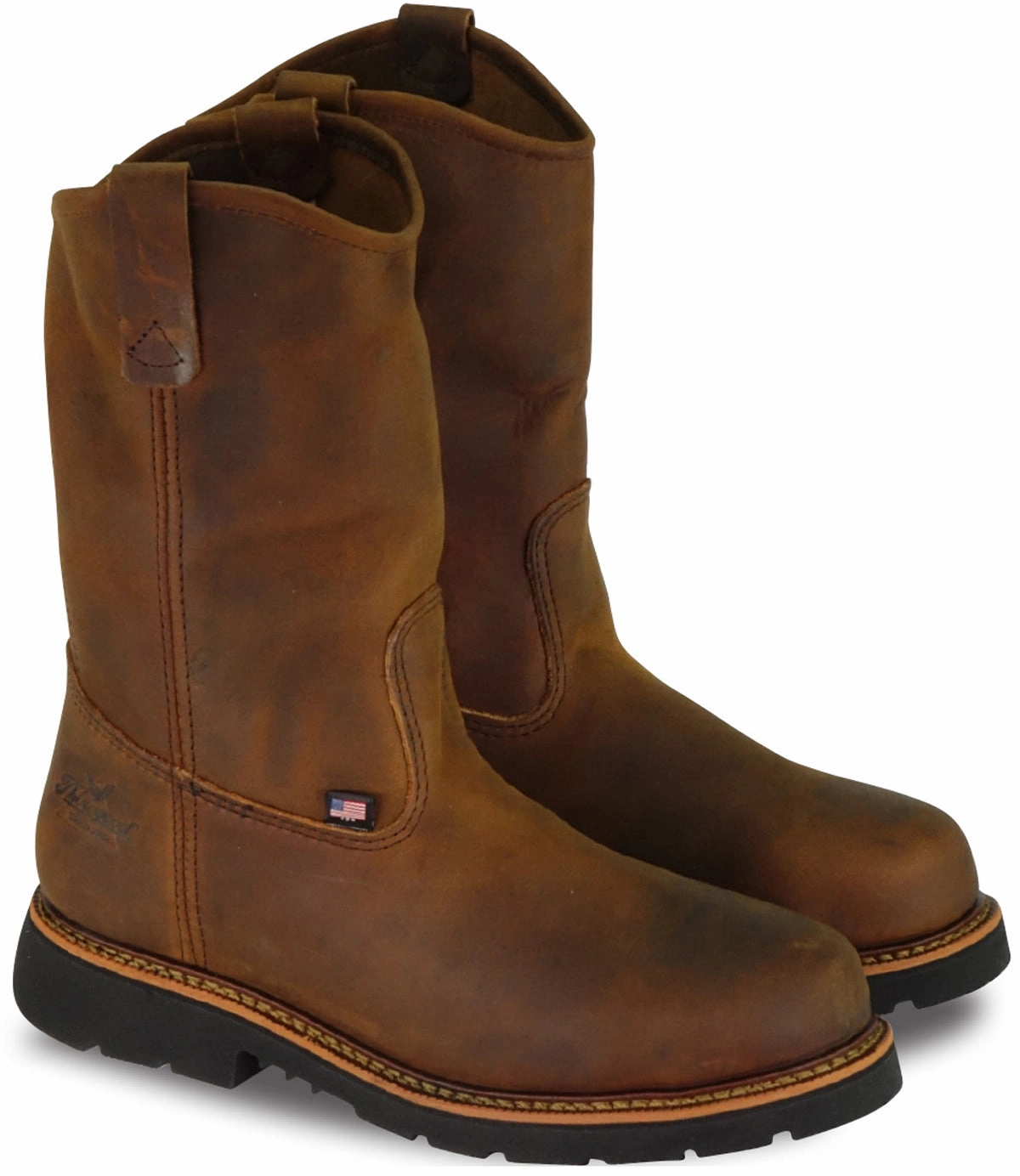 Good Work Boots For Wide Feet Thorogood Men's American Heritage 11" Wellington Round Toe, MAXwear 90 Safety Toe Boot