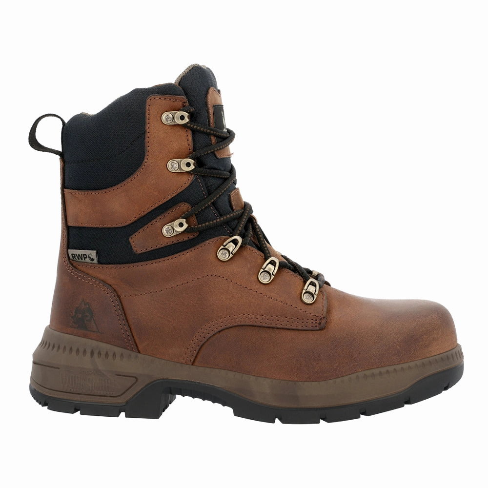 Worksmart 8 Inch Waterproof Composite Toe Work Boots Pro Boondock Composite Toe Work Boots