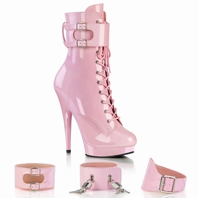Ankle Boots For Dancing 6 Inch Heel SULTRY-1023 Baby Pink