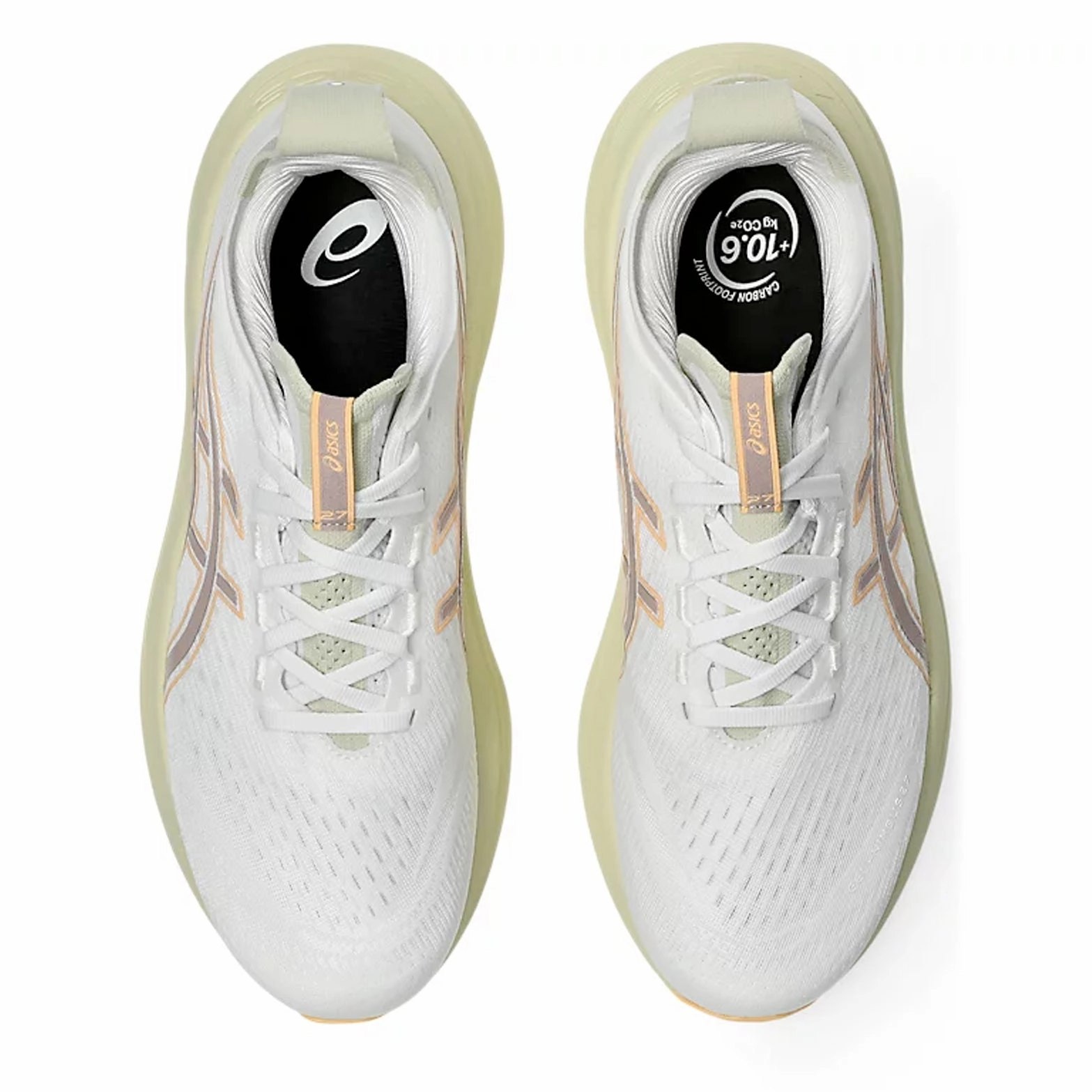 Men's Gel-Nimbus 27 Running Shoes White / Fawn Asics High Top Running Shoes