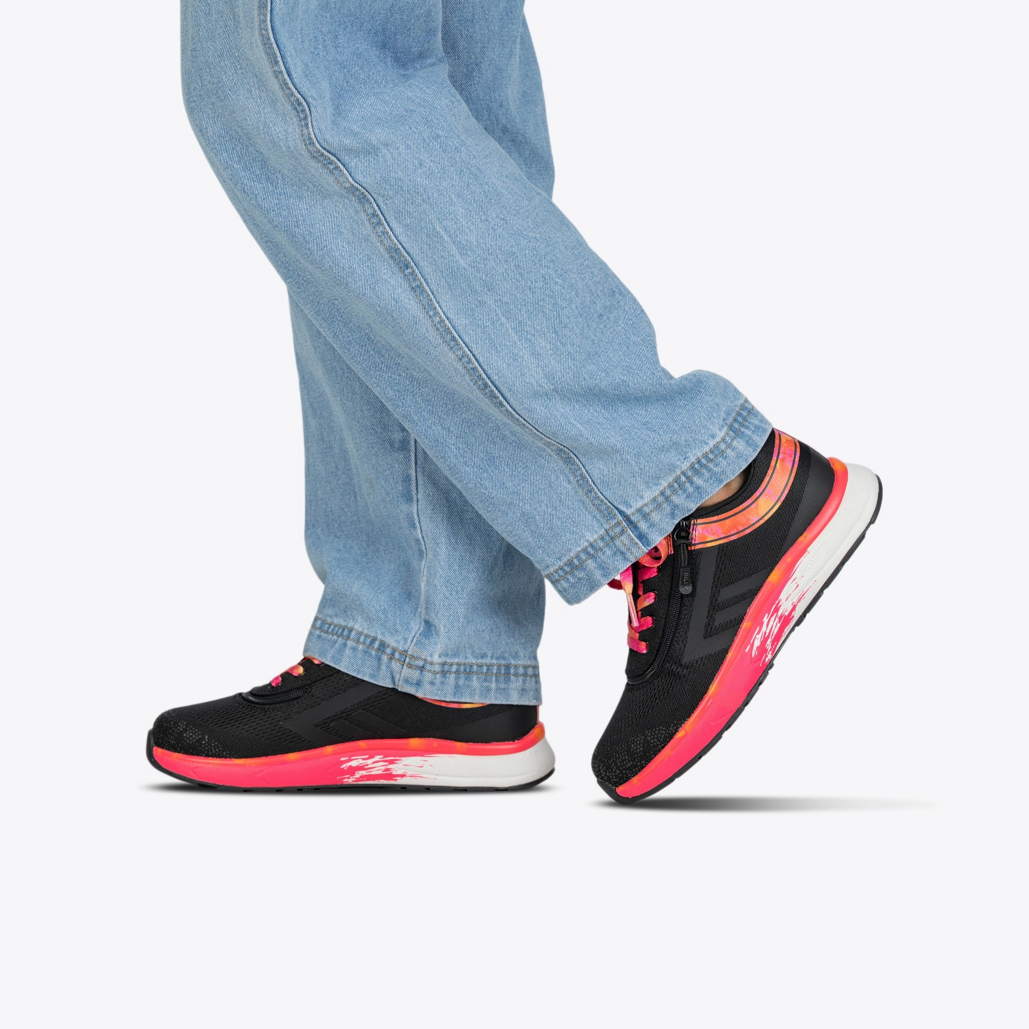 Black/Fuchsia Fire BILLY Sport Inclusion Best Running Shoes For Achilles Problems