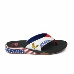 Reef Men's Fanning Flip Flops - Golden Eagle Black Best Flip Flops To Walk In