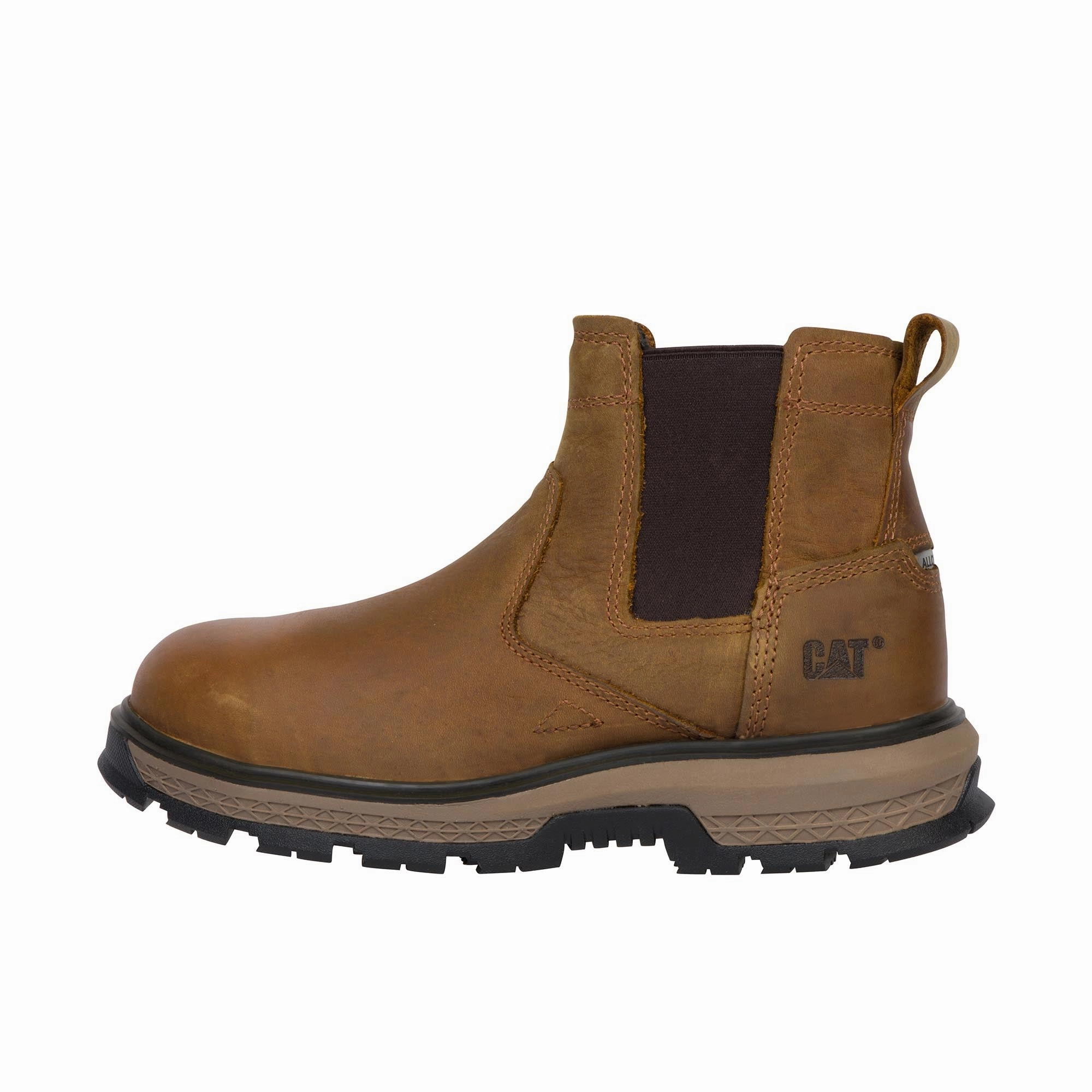 Best Waterproof Chelsea Boots Caterpillar Exposition Chelsea Alloy Toe Pyramid Brown
