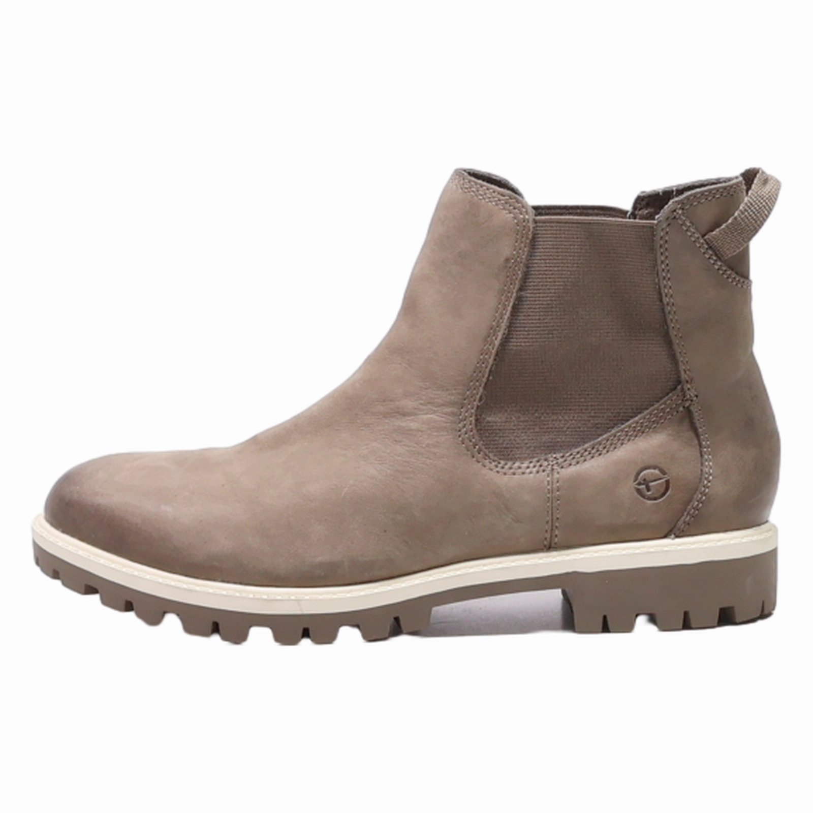 Sand Suede Chelsea Boots TAMARIS Chelsea Boots Beige Leather Womens UK 7