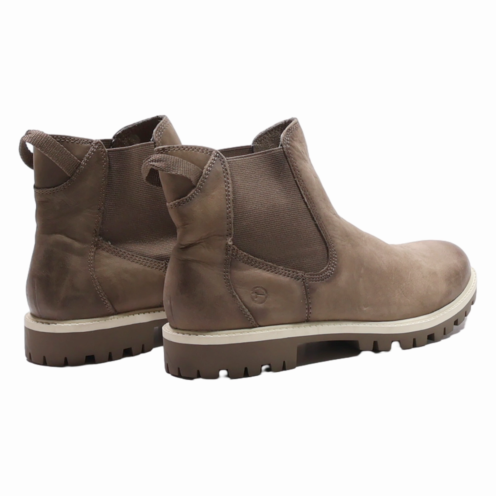 2976 Alyson Dm's Wintergrip Chelsea Boots TAMARIS Chelsea Boots Beige Leather Womens UK 7