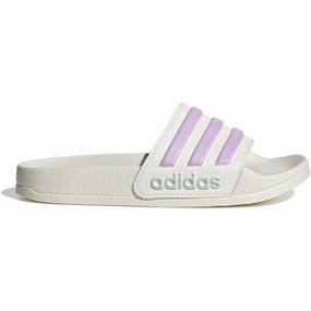 Slippers Booties adidas Originals Off White/Bliss Lilac/Halo Mint Adilette Shower K Slides