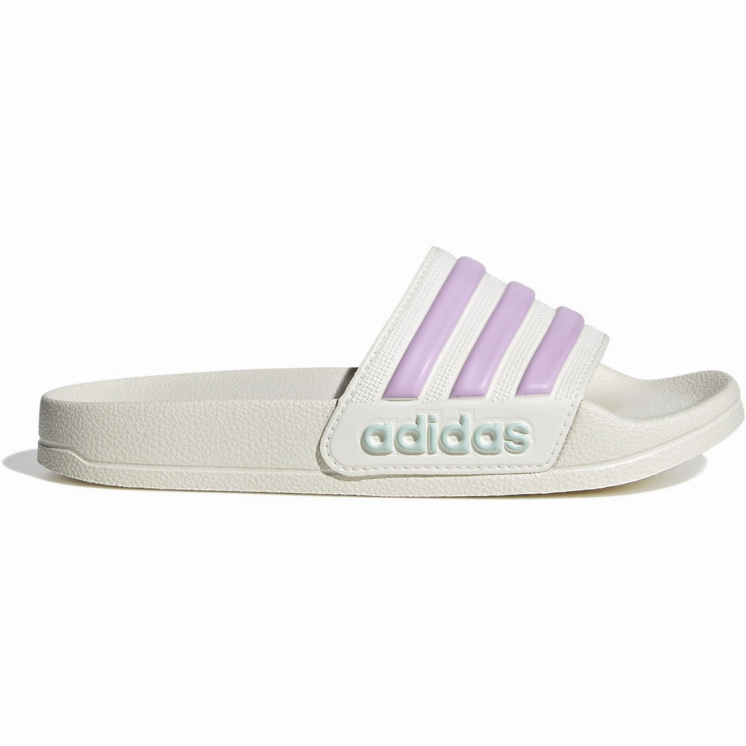 adidas Originals Off White/Bliss Lilac/Halo Mint Adilette Shower K Slides Gemma Ii Mule Slippers