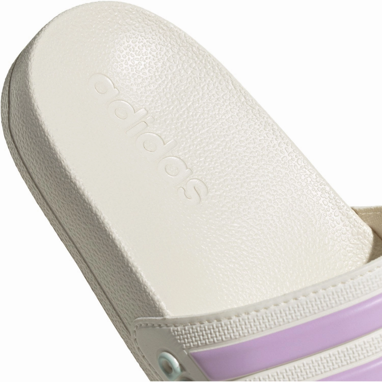 adidas Originals Off White/Bliss Lilac/Halo Mint Adilette Shower K Slides Slippers Sheepskin