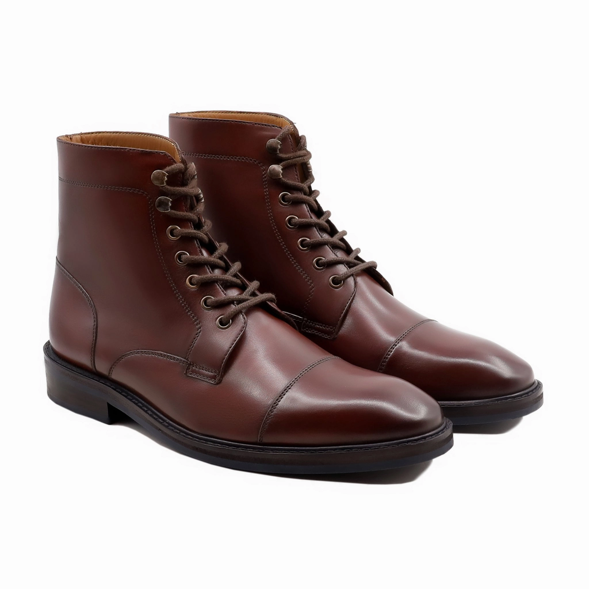 Suva - Men's Oxblood Calf Leather Boot Fringe Cowboy Boots