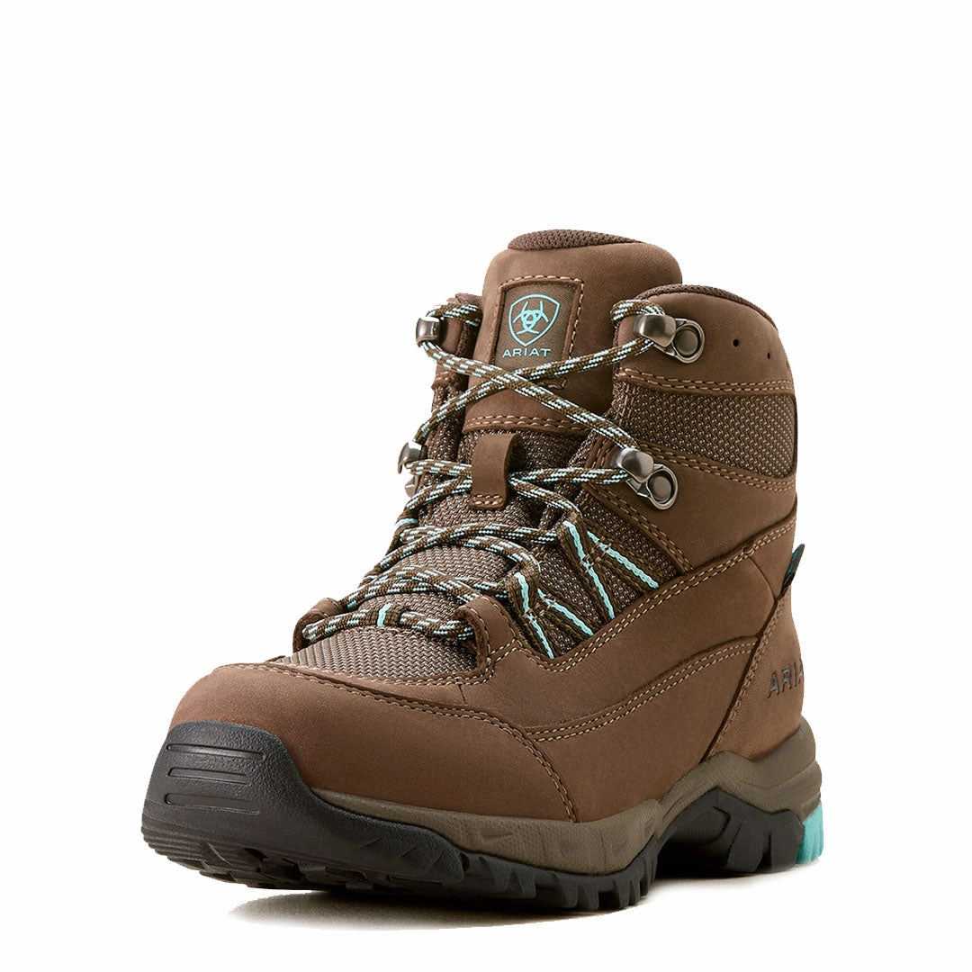 Ariat Womens Skyline Summit H2O Bitter Brown / Aqua Hiking Boots Waterproof Sale