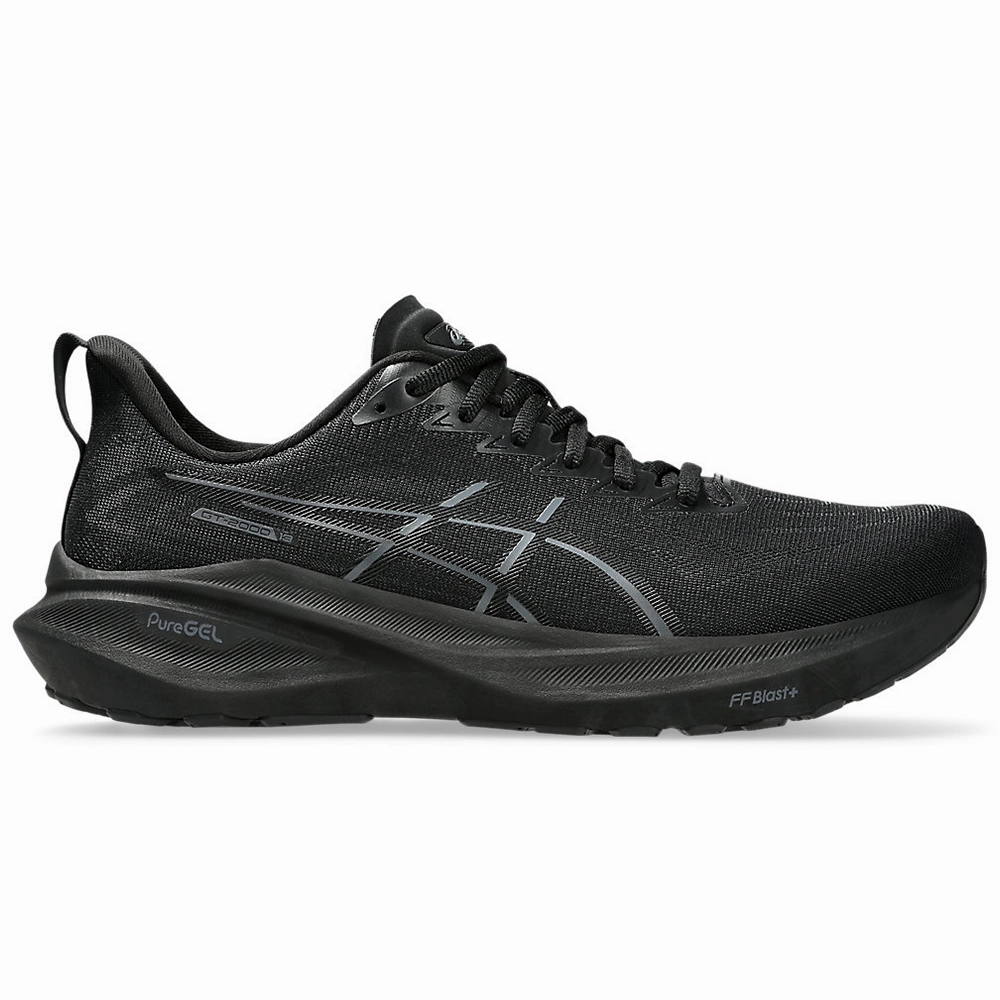 Men's Asics GT-2000 13, Black/Black, 13 2E Wide All Asics Volleyball Shoes