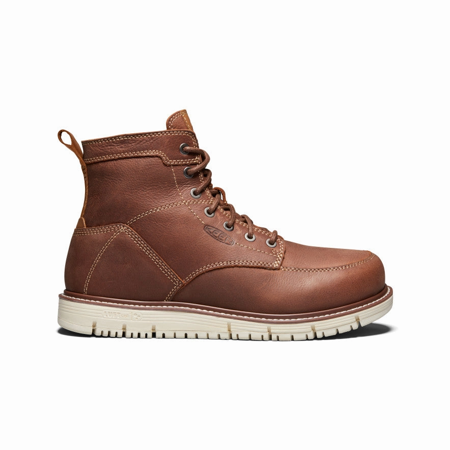 Men's San Jose 6" Boot (Soft Toe)  |  Gingerbread/Off White Best Cushion Work Boots