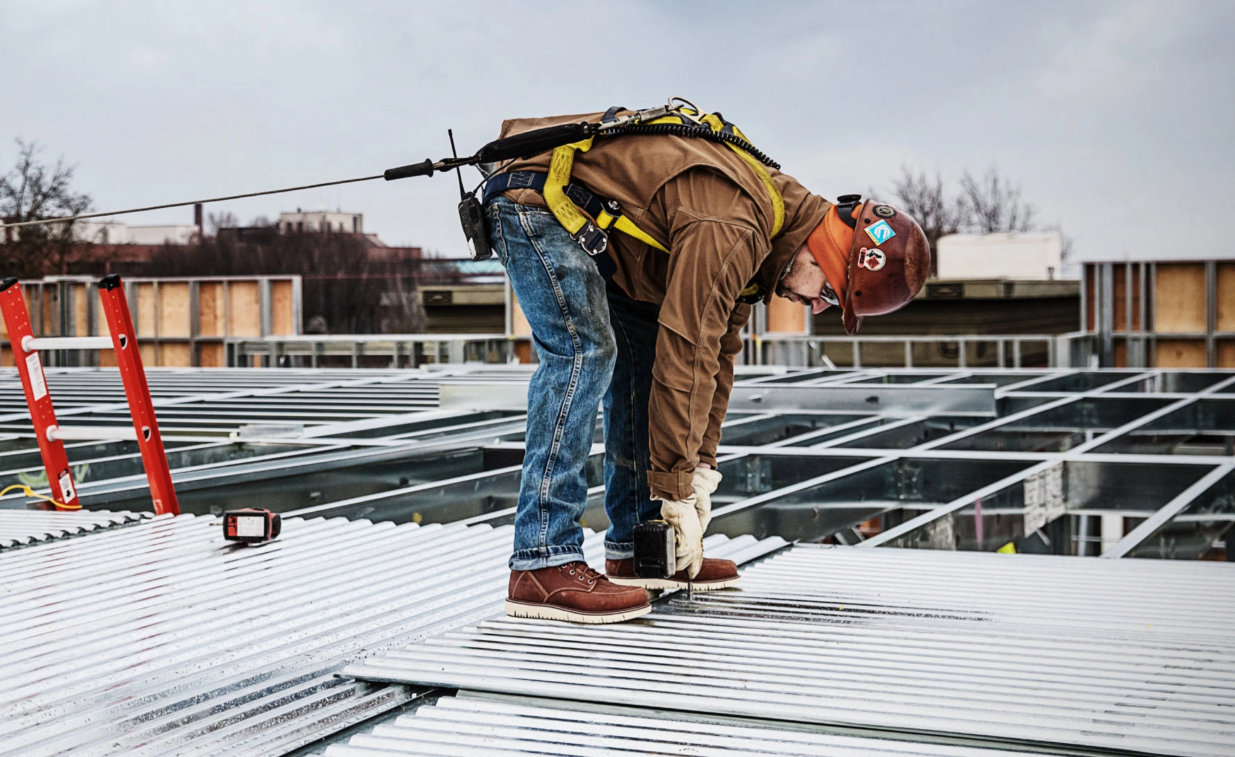 Carhartt Work Boots Men's San Jose 6" Boot (Soft Toe)  |  Gingerbread/Off White