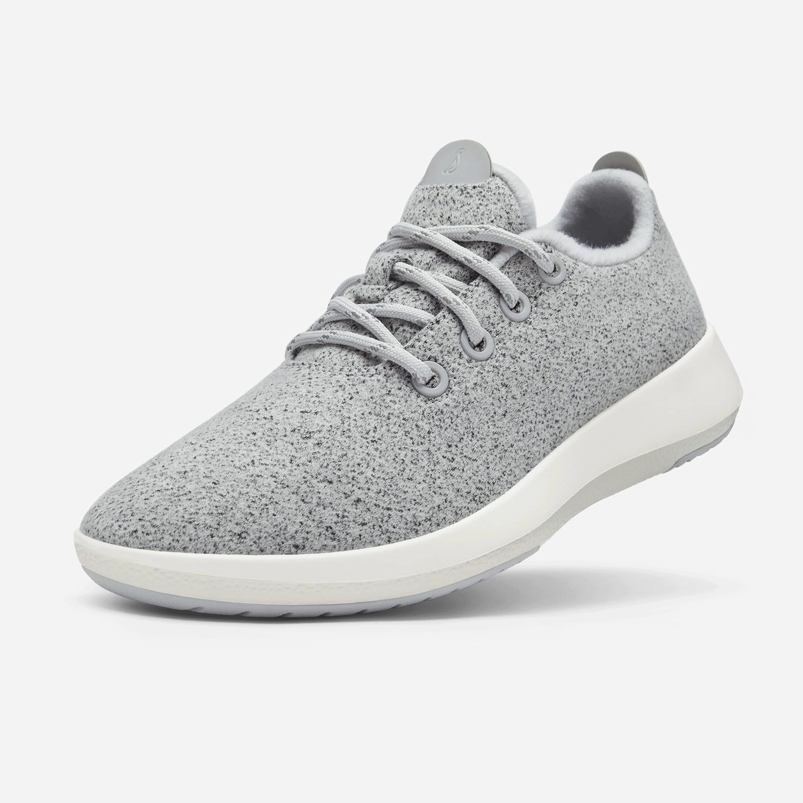 Allbirds Wool Runners Mizzles - CLASSICS: Light Gray Color (White Sole) Running Triathlon Shoes