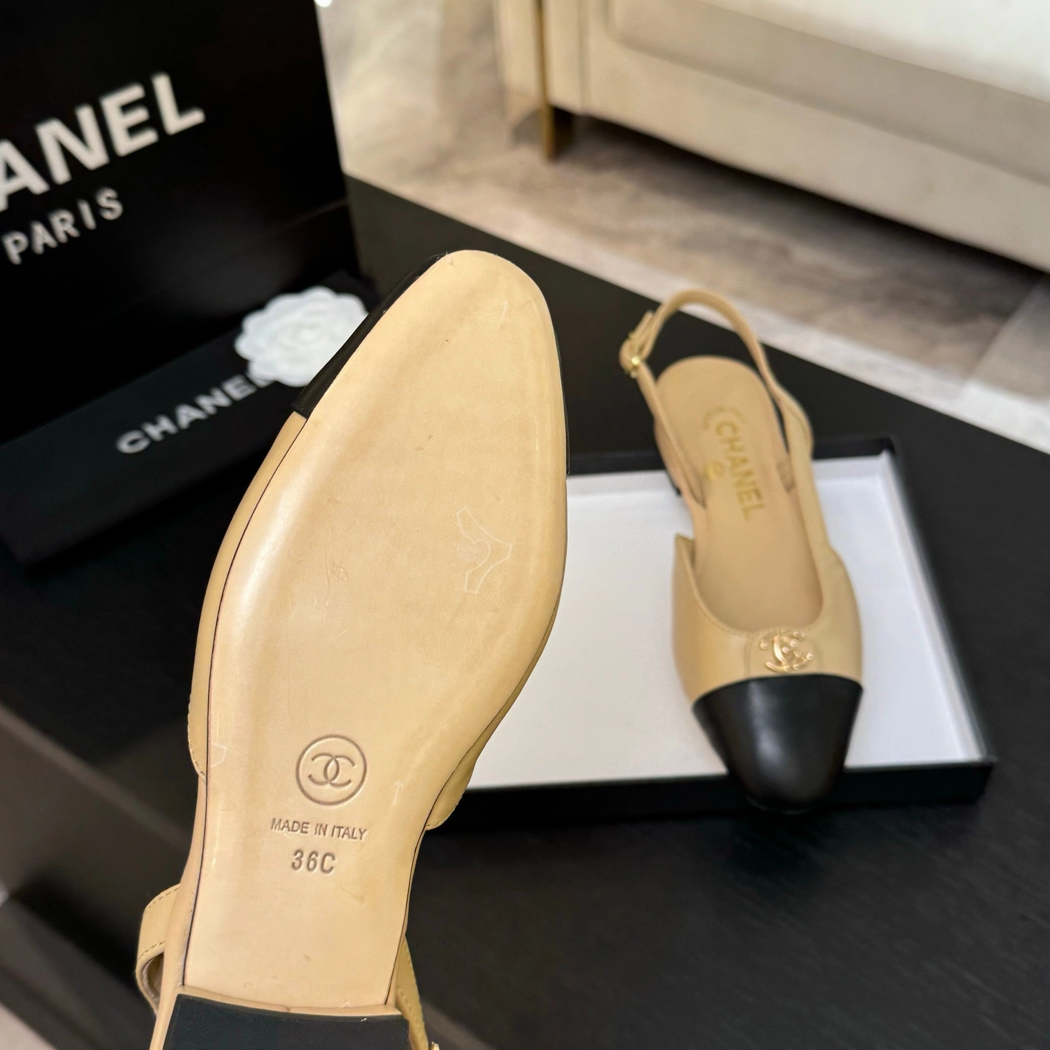 SE1718 Chanel Slingback / 25mm/65mm/90mm / Size5-11
