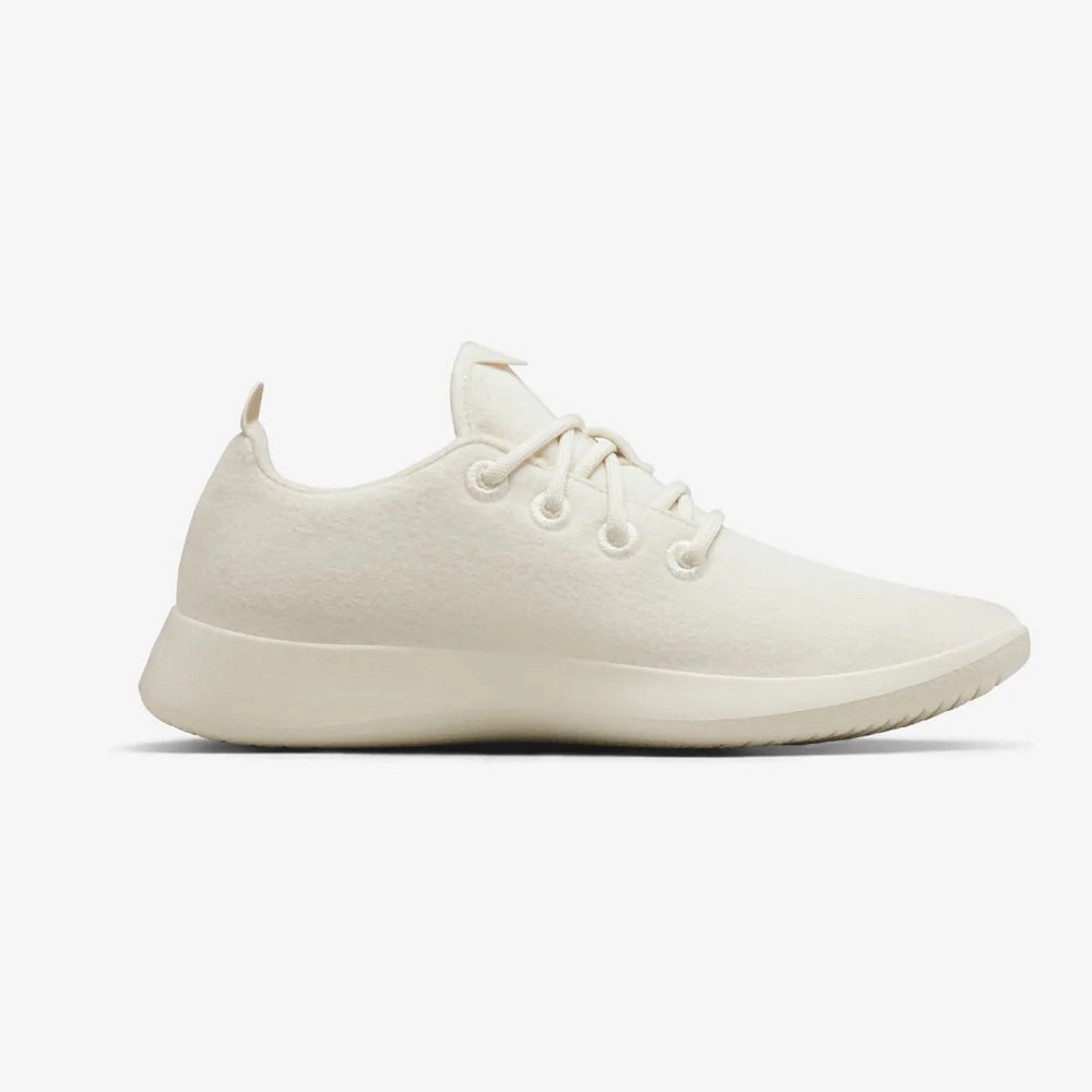 Allbirds Wool Runners - CLASSICS: Natural White (Cream Sole) Orange Running Shoes
