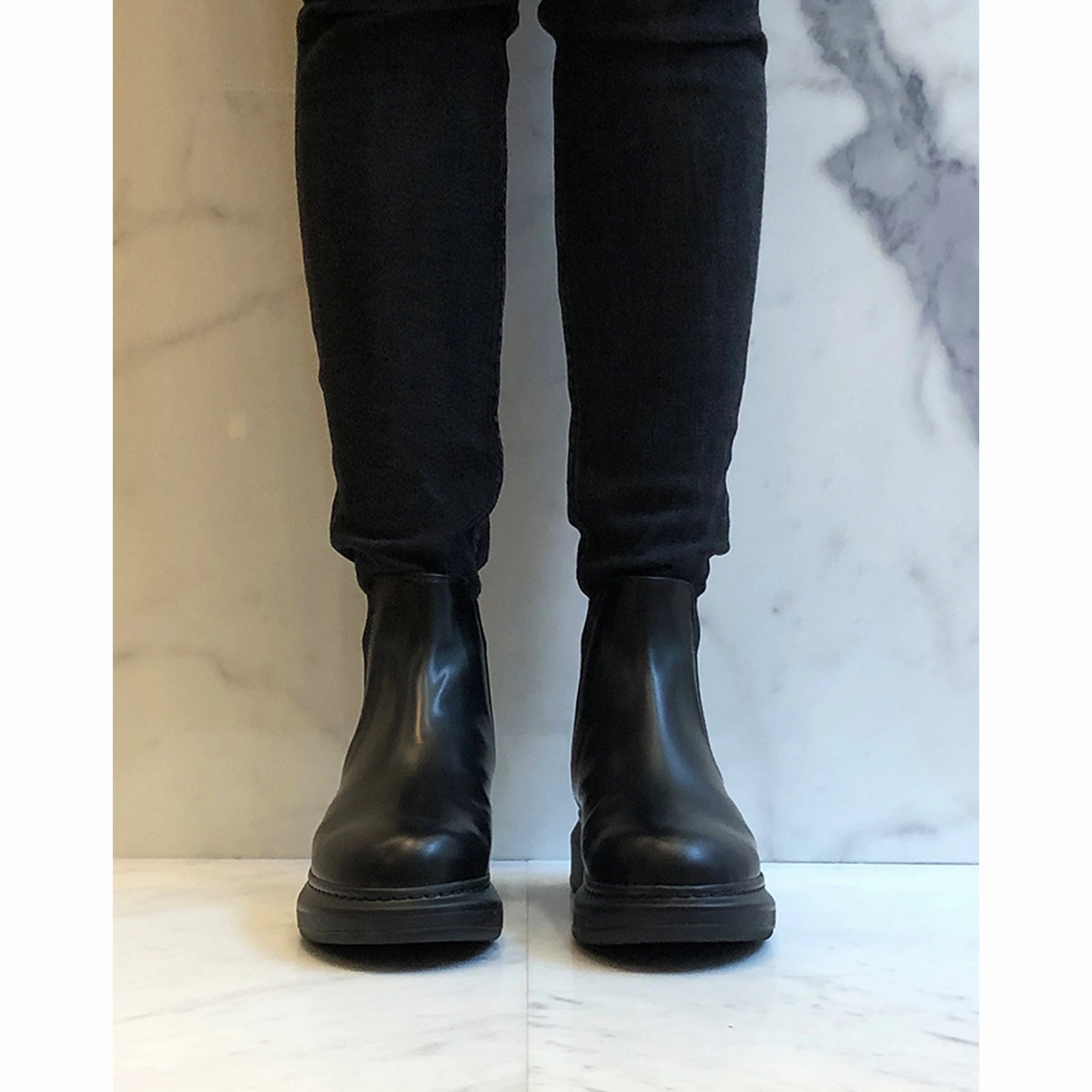 Es Chelsea Hybrid Boots, Black Insulated Boots