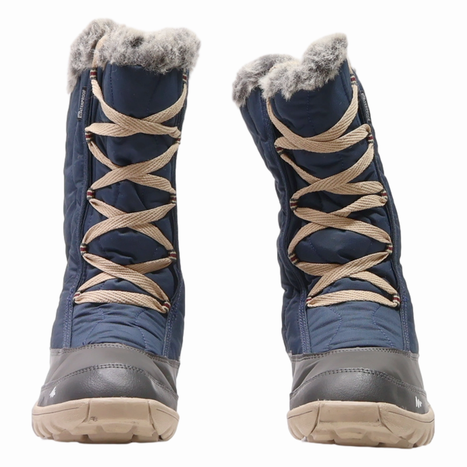 ESSENSOLE Snow Boots Blue Synthetic Womens UK 4 Best Lightweight Waterproof Snow Boots