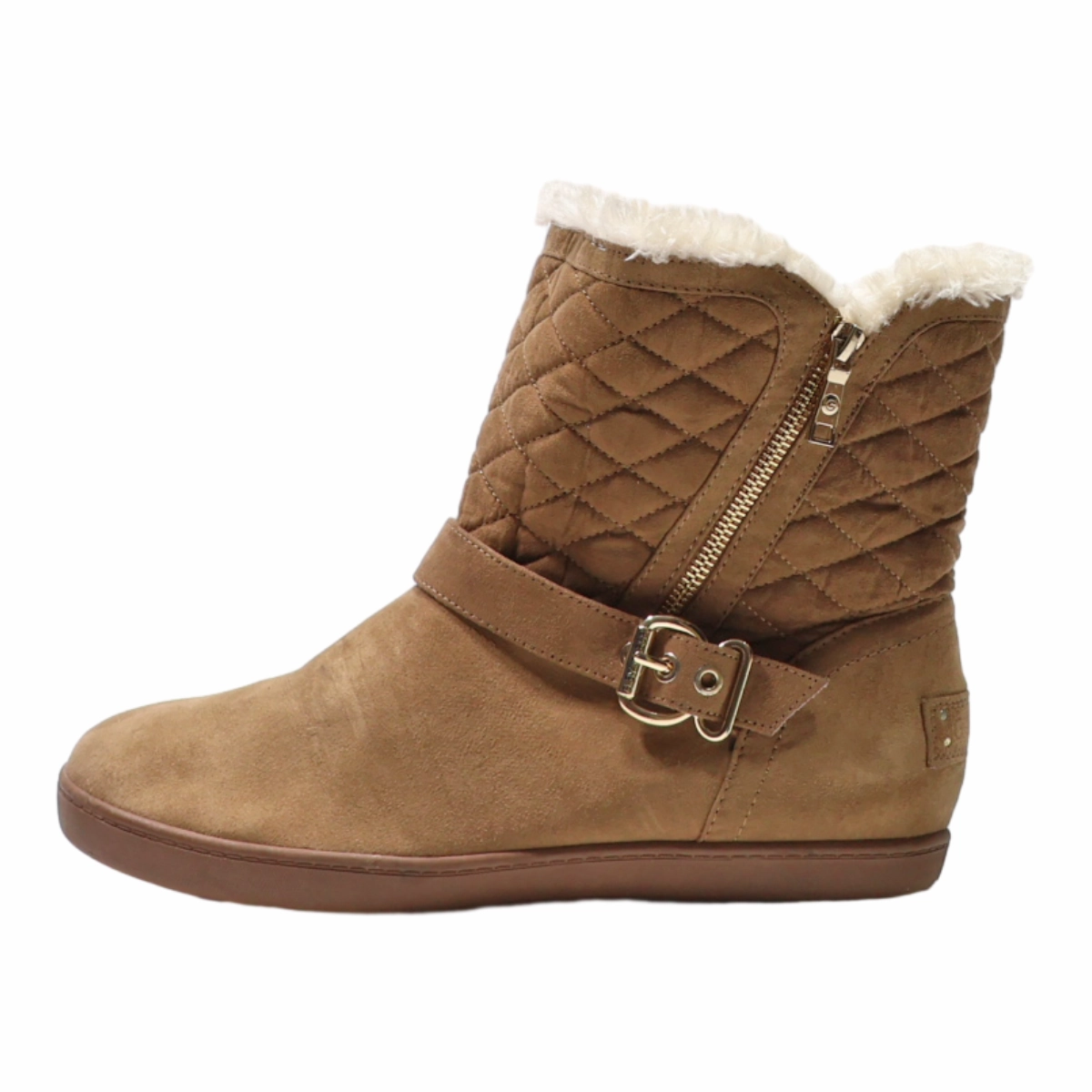 GUESS Snow Boots Beige Synthetic Womens UK 8 Snow Boots With Wide Toe Box