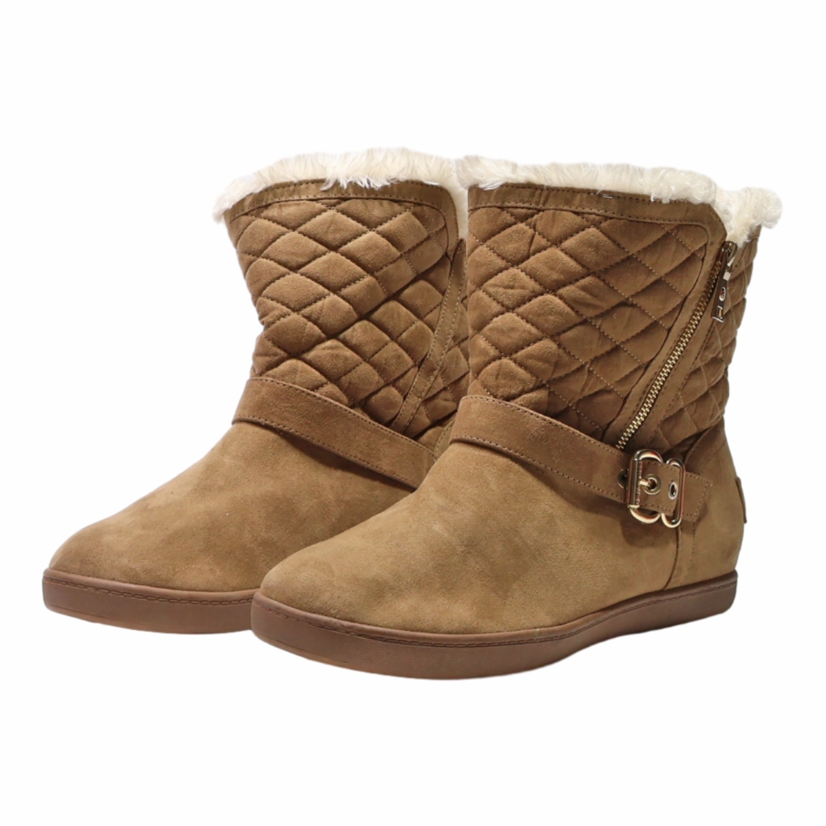 GUESS Snow Boots Beige Synthetic Womens UK 8 Ll Bean Snow Boots Sale