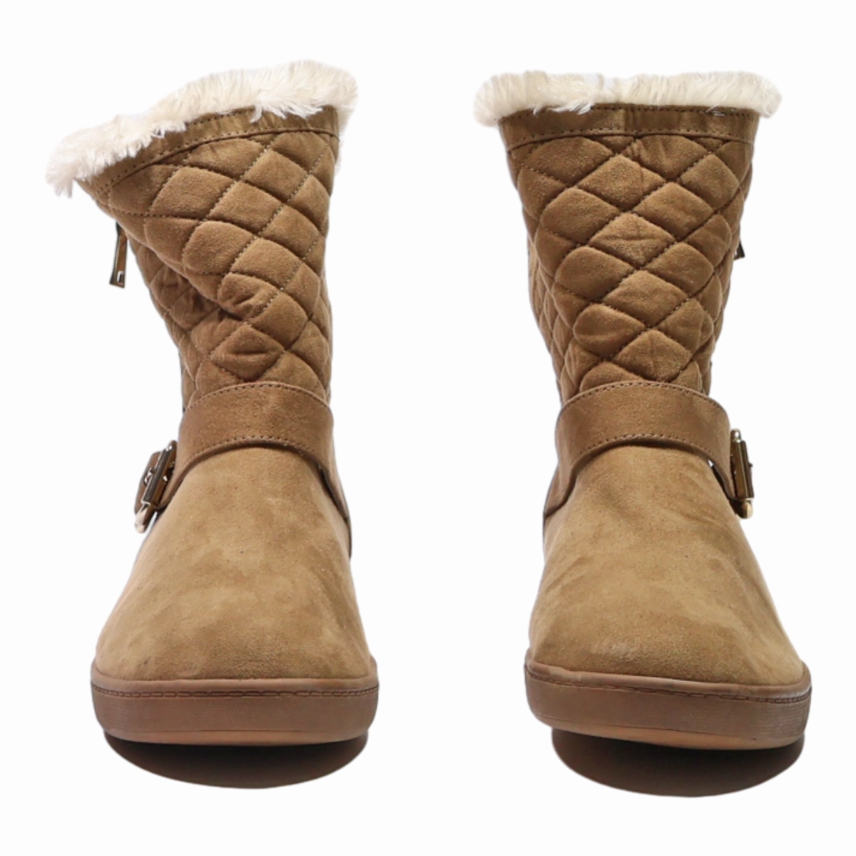 GUESS Snow Boots Beige Synthetic Womens UK 8 Winter Boots For Snow