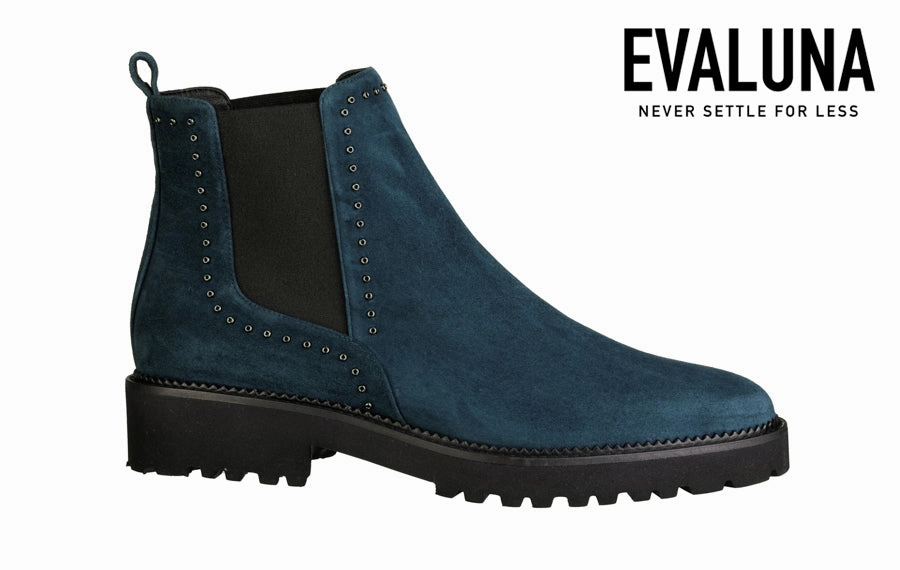 Chelsea Boots Shoes Eva Studs Teal