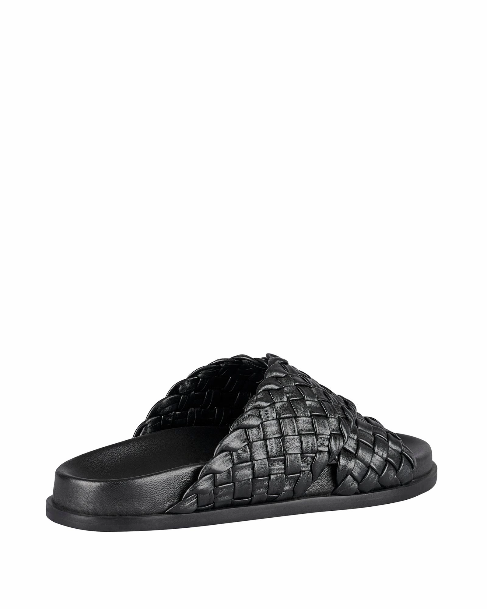 One Piece Slippers Evelyn Footbed Black