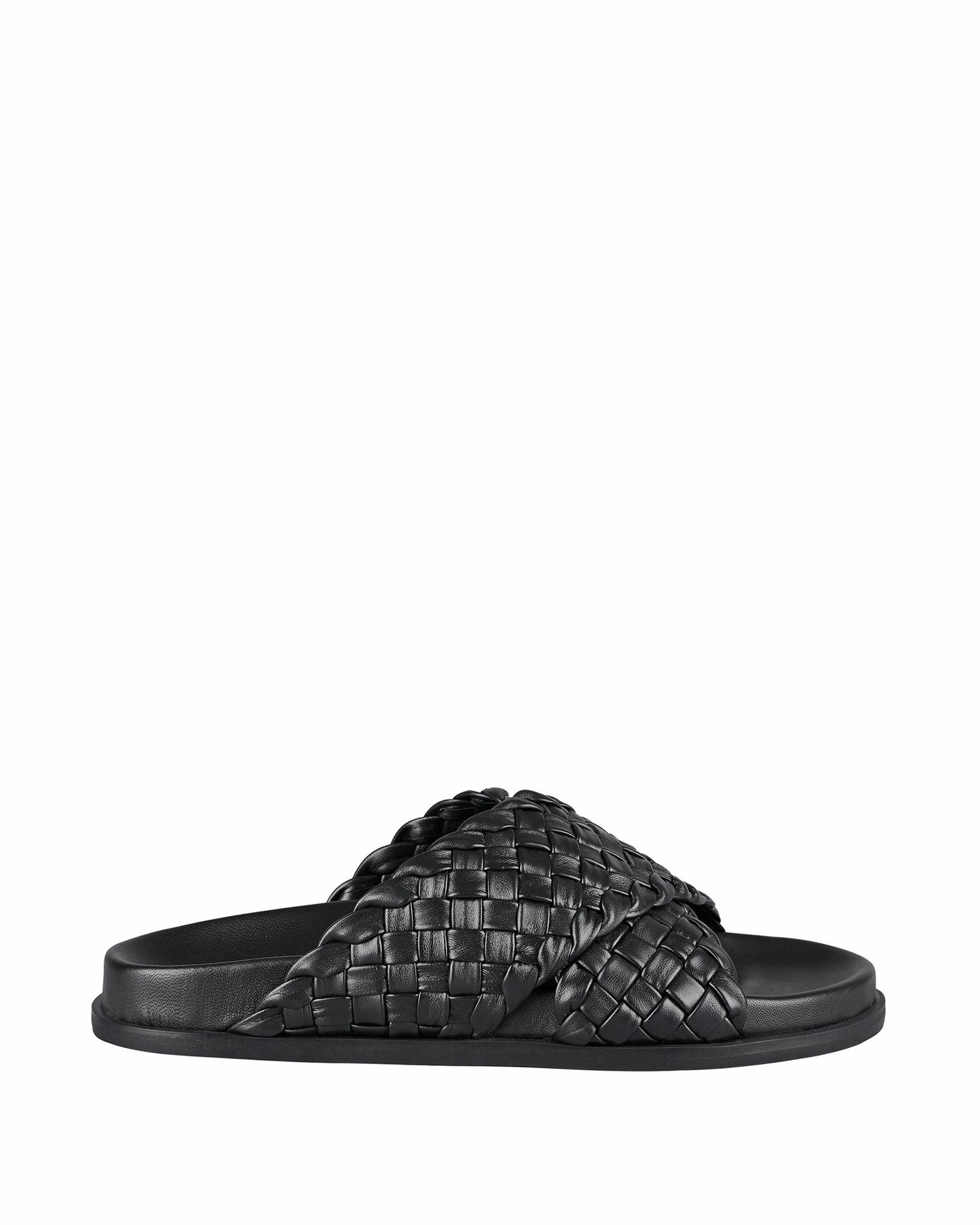 Valentines Slippers Evelyn Footbed Black