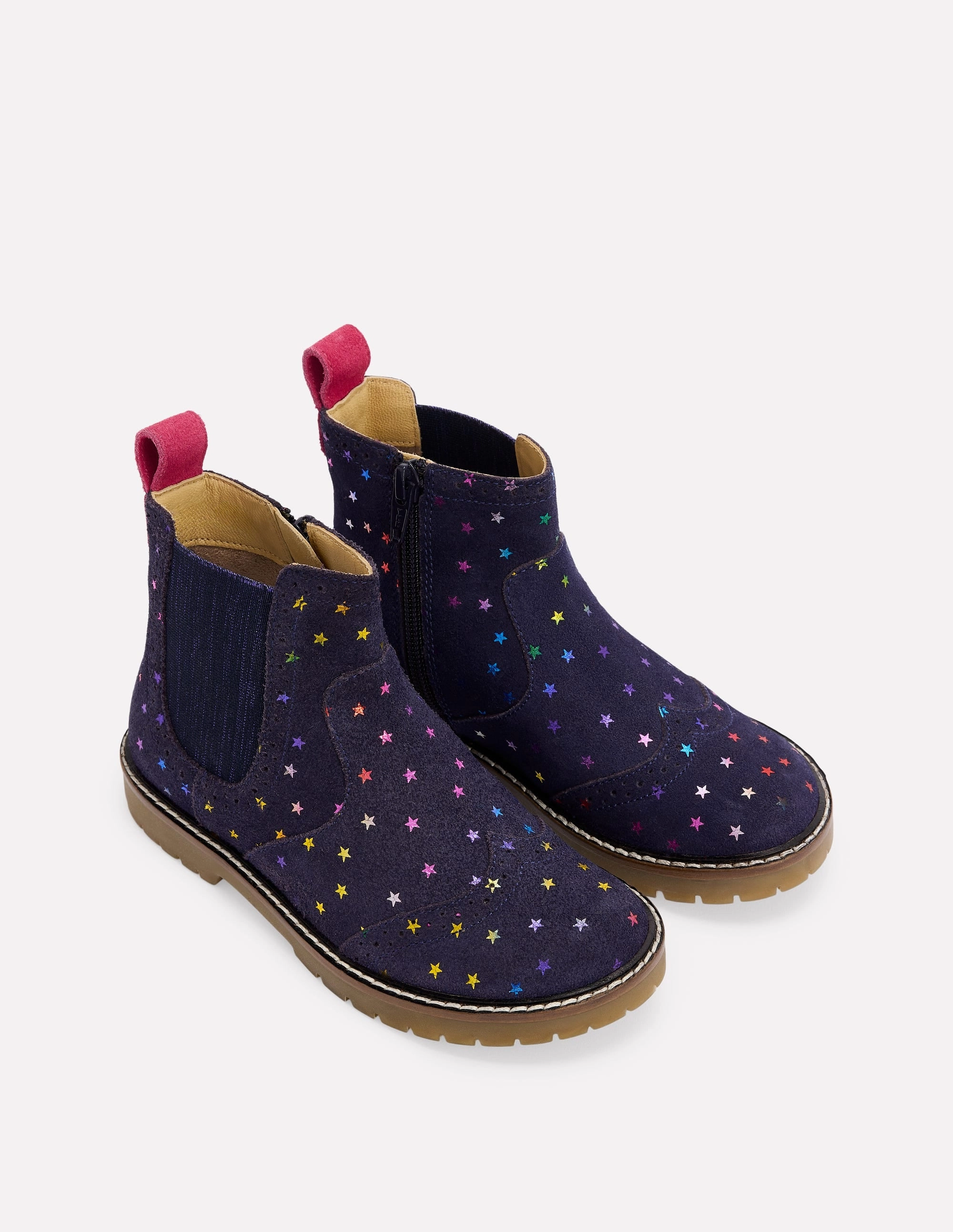 Leather Chelsea Boots-College Navy Metallic stars Marta 03 Chelsea Boots