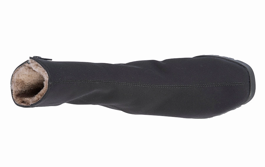 Br Moss Black Callie Croc Effect Leather Ankle Boots