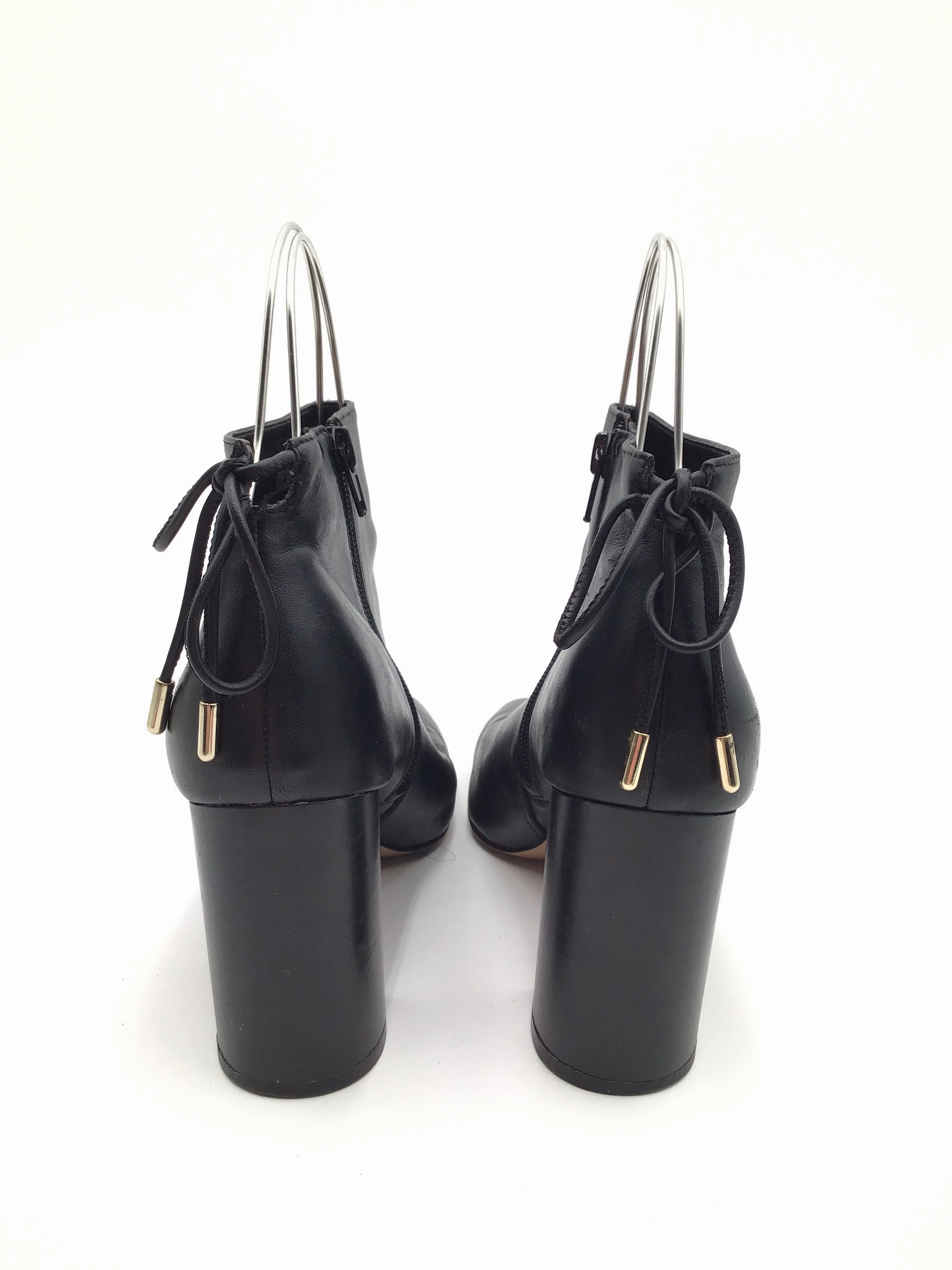 Fur Moccasin Ankle Boots Boots Ankle Heels By Inc In Black, Size: 8