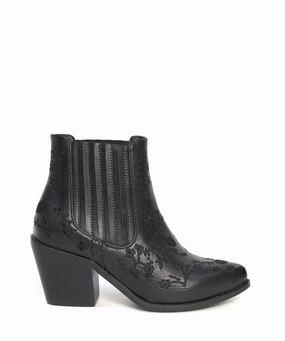 Small Stiletto Heel Ankle Boots Meadow Black Multi *FINAL SALE*