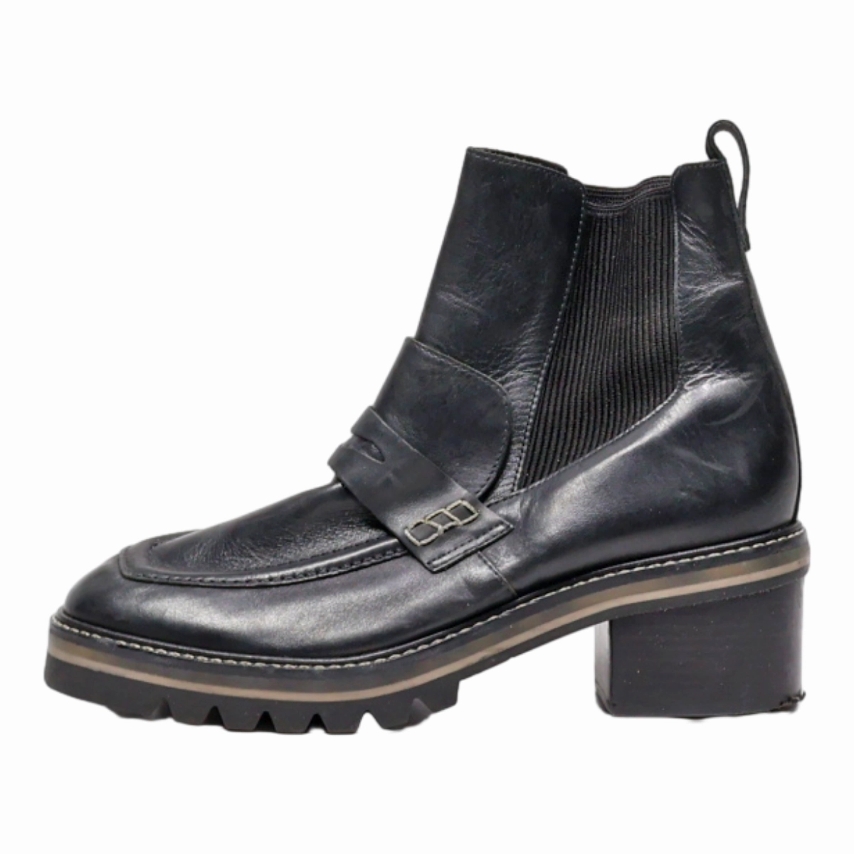 Adolfo Chelsea Boots BERNARDO Chelsea Boots Black Leather Womens UK 6