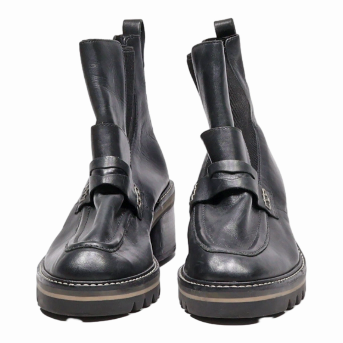 BERNARDO Chelsea Boots Black Leather Womens UK 6 Graeme Arcadia Leather Chelsea Boots