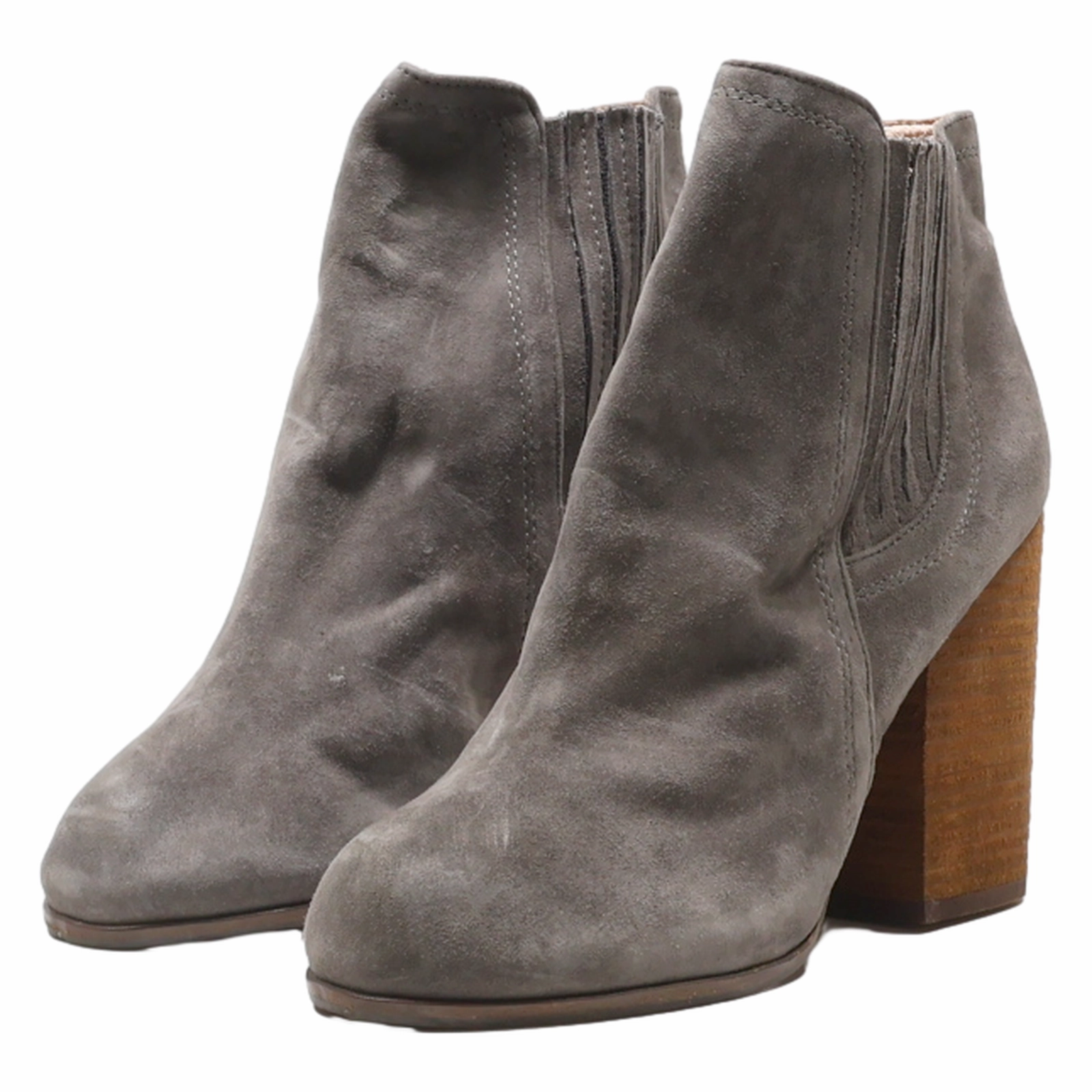 HAVANA Chelsea Boots Grey Leather Womens UK 6 Chelsea Boots Winter
