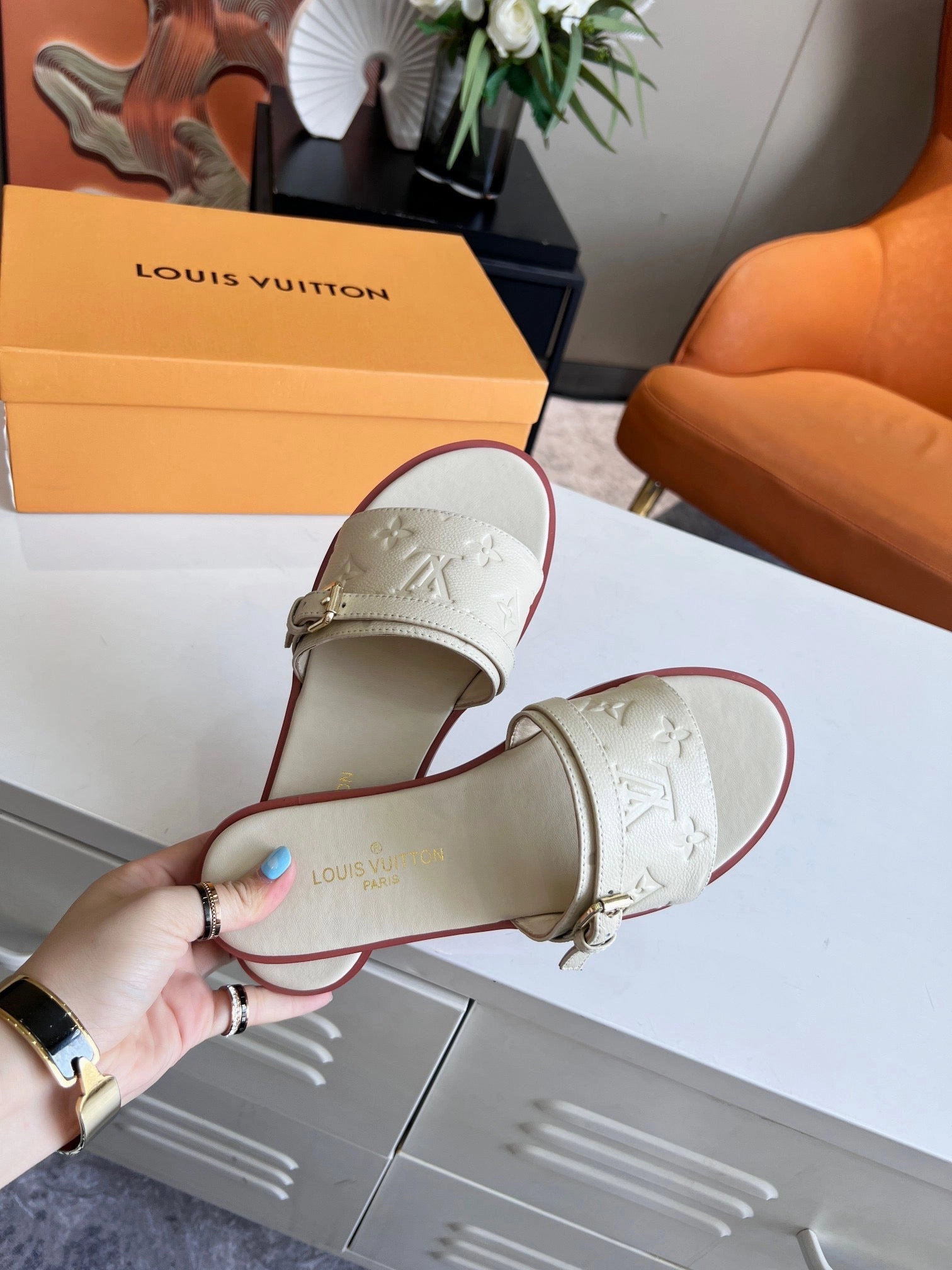 Flat Dress Shoes SE1058 LB Flat Mule /  Size5-11