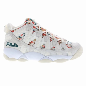 Fila Men's 1BM01271-142 Stackhouse Spaghetti Gardenia White June Bug Basketball Shoes Argyle Basketball Shoes