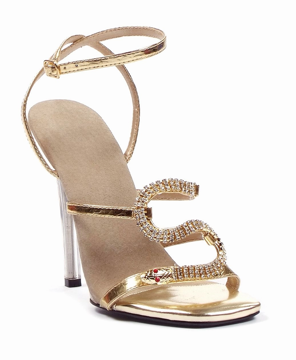 Stiletto High Heel 5" Strap Sandal with Snake D'cor (ES508-CHANTEL)