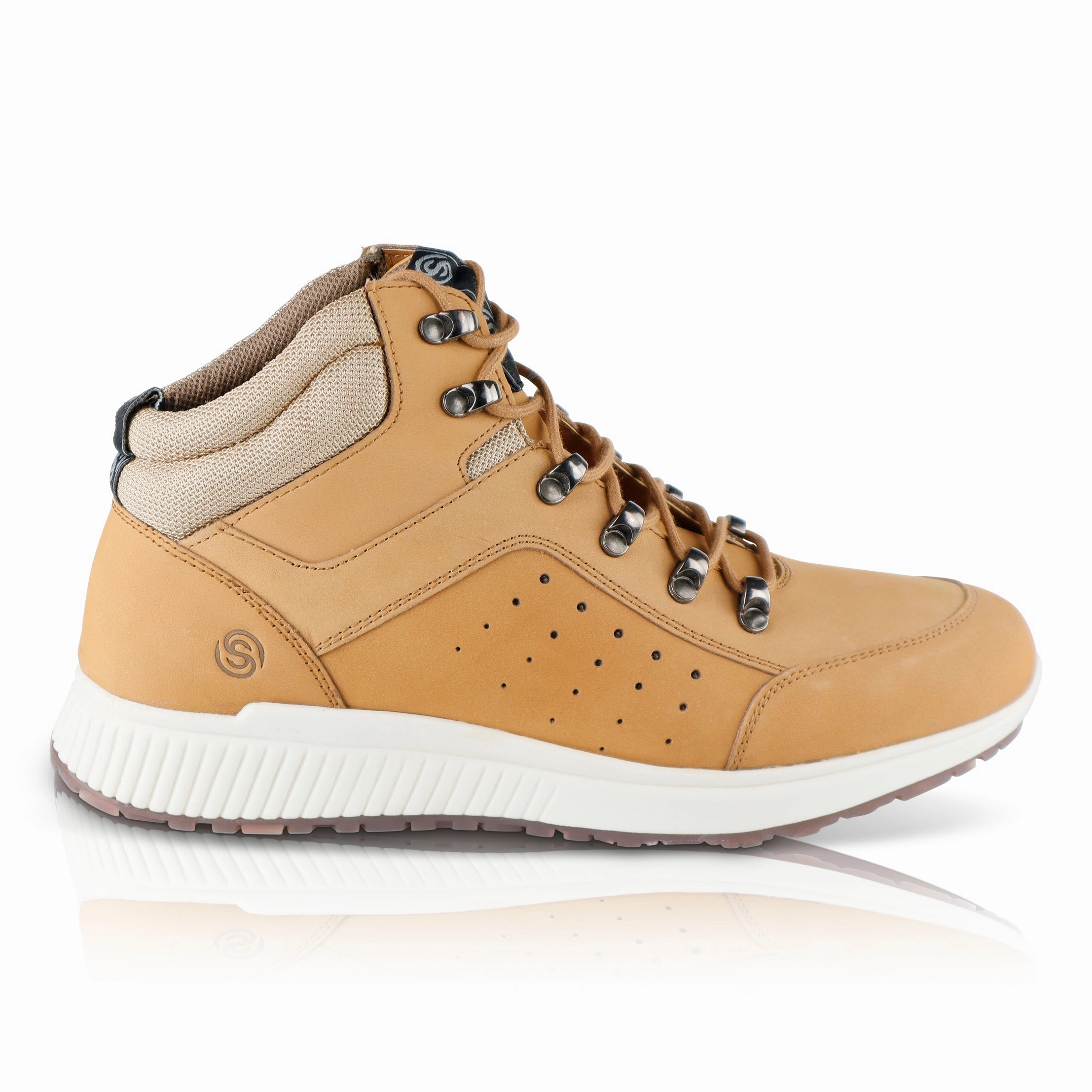 Hiking Boots With Wide Toe Box Finsbury Nubuck Leather Lace up Boots - Honey