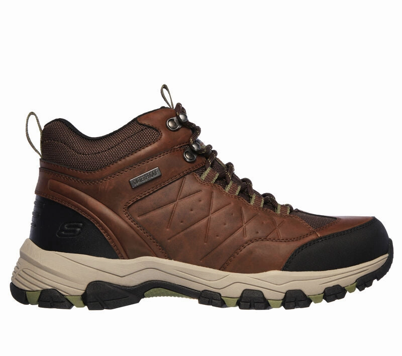 Men's Relaxed Fit Skechers 66283 Selmen Telago Hiking Boots Childrens Hiking Boots
