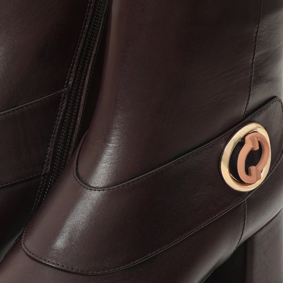 The Windsor Brown Leather Block Heel Women Boot Dirndl Chelsea Boots