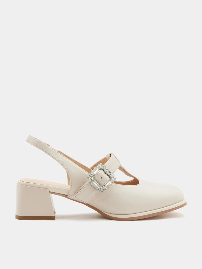 Most Comfortable High Heels For Walking Freya T-Bar Mary Jane Slingback Heels