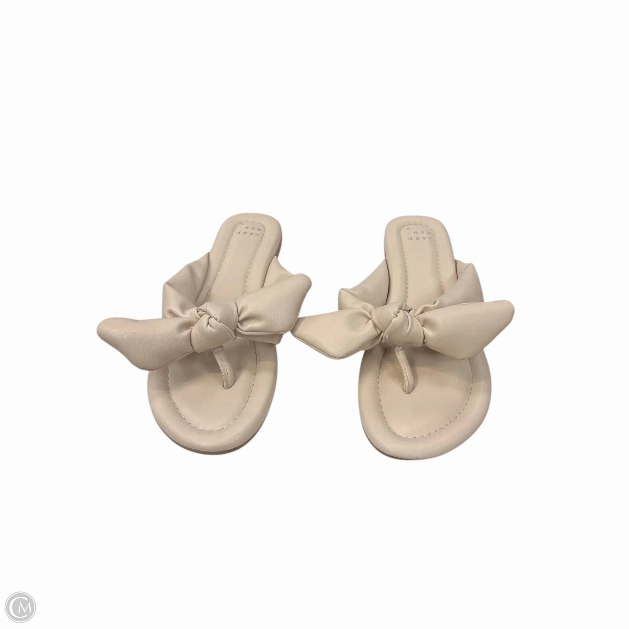 Flip Flops Arch Support Sandals Flip Flops By A New Day In Tan, Size: 8