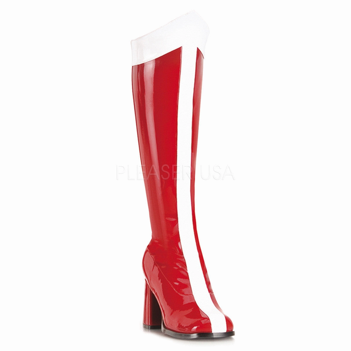 Lumberjack Chelsea Boots FUNTASMA GOGO-305 Red-White Stretch Pat Wonder Woman Boots