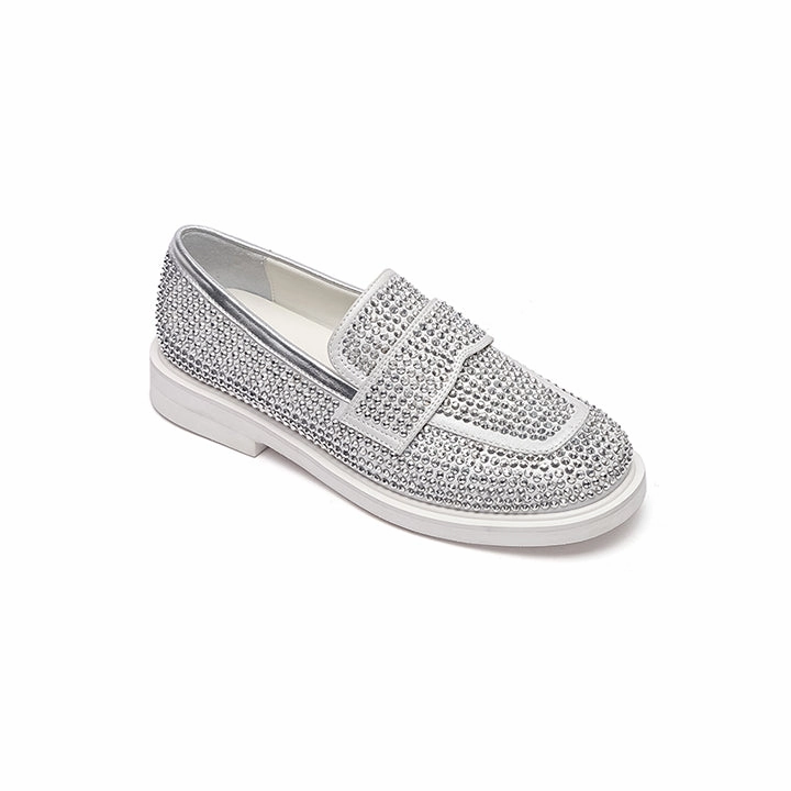 Gelya - Silver Loafers Same As Slippers