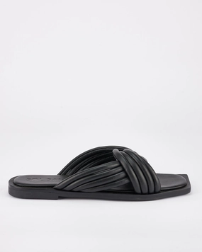 Felt Clog Slippers Gira Slide Black