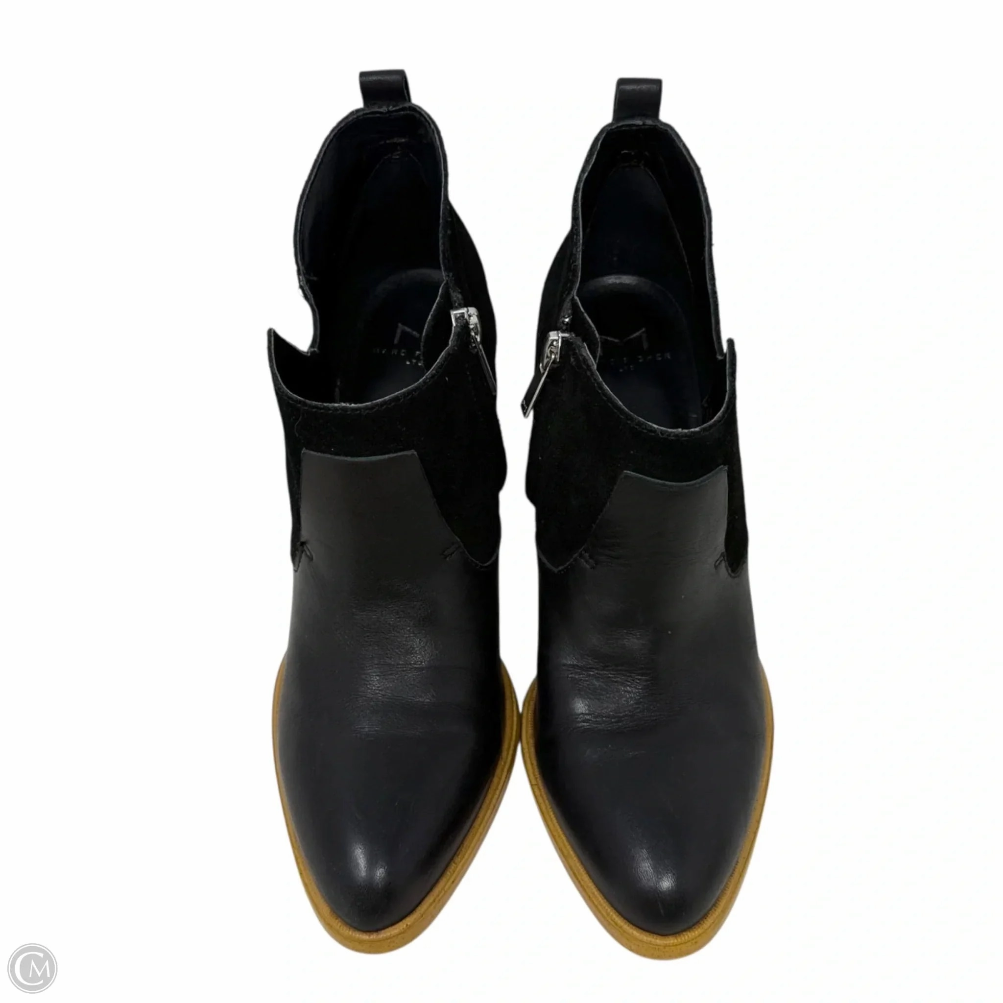 Welt Boots Ginger Pointed Toe Ankle Chelsea Boots By Marc Fisher In Black, Size: 6.5